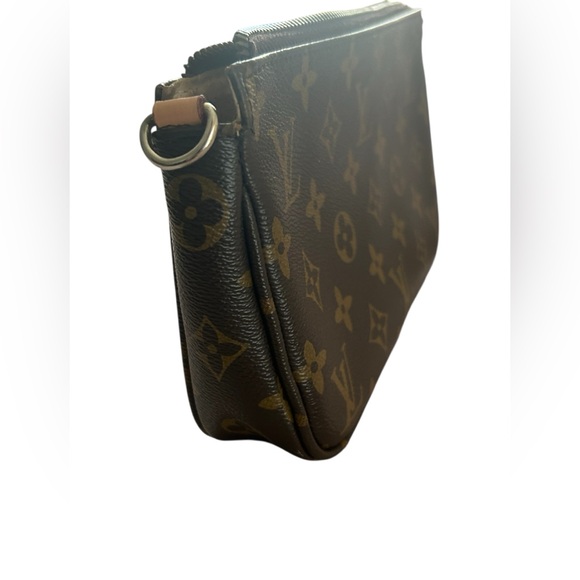 Louis Vuitton‎ Vintage Brown Monogram Pouch Accessory Bag Clutch  shoulder bag - Picture 14 of 14